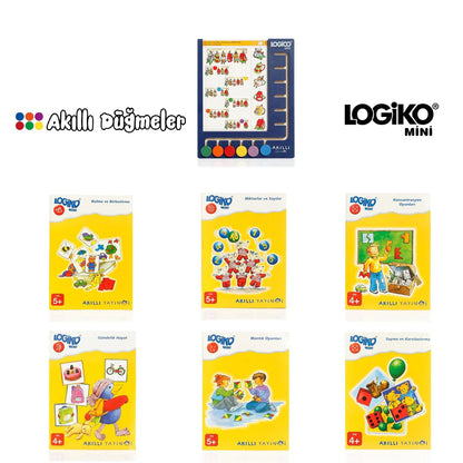 Orijinal Logiko - Akıllı Düğmeler 4-6 Yaş Odaklanma ve Zeka Geliştirme Seti