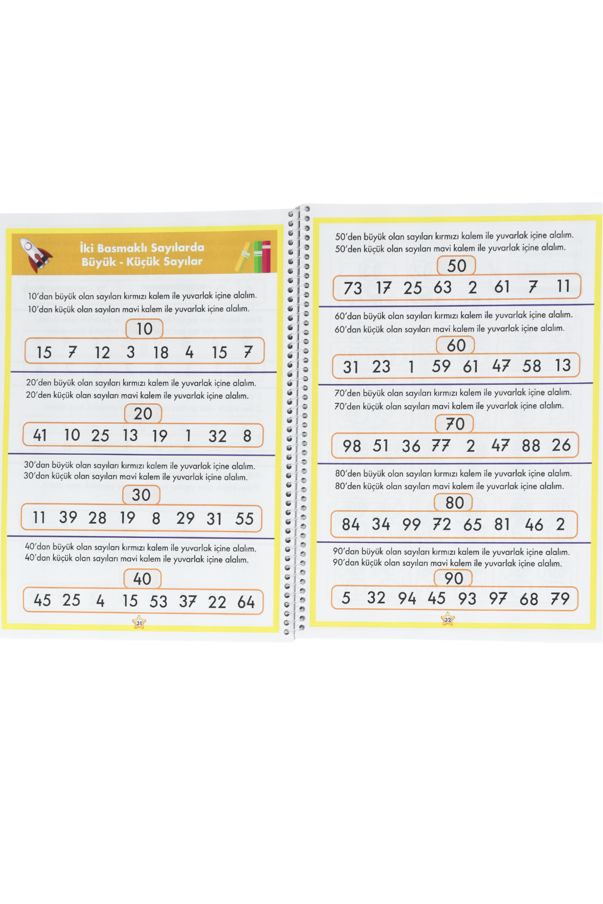 Büyük Küçük Sıra Bildiren Önce Sonra Arasında Sayılar Matematik Evreni Serisi