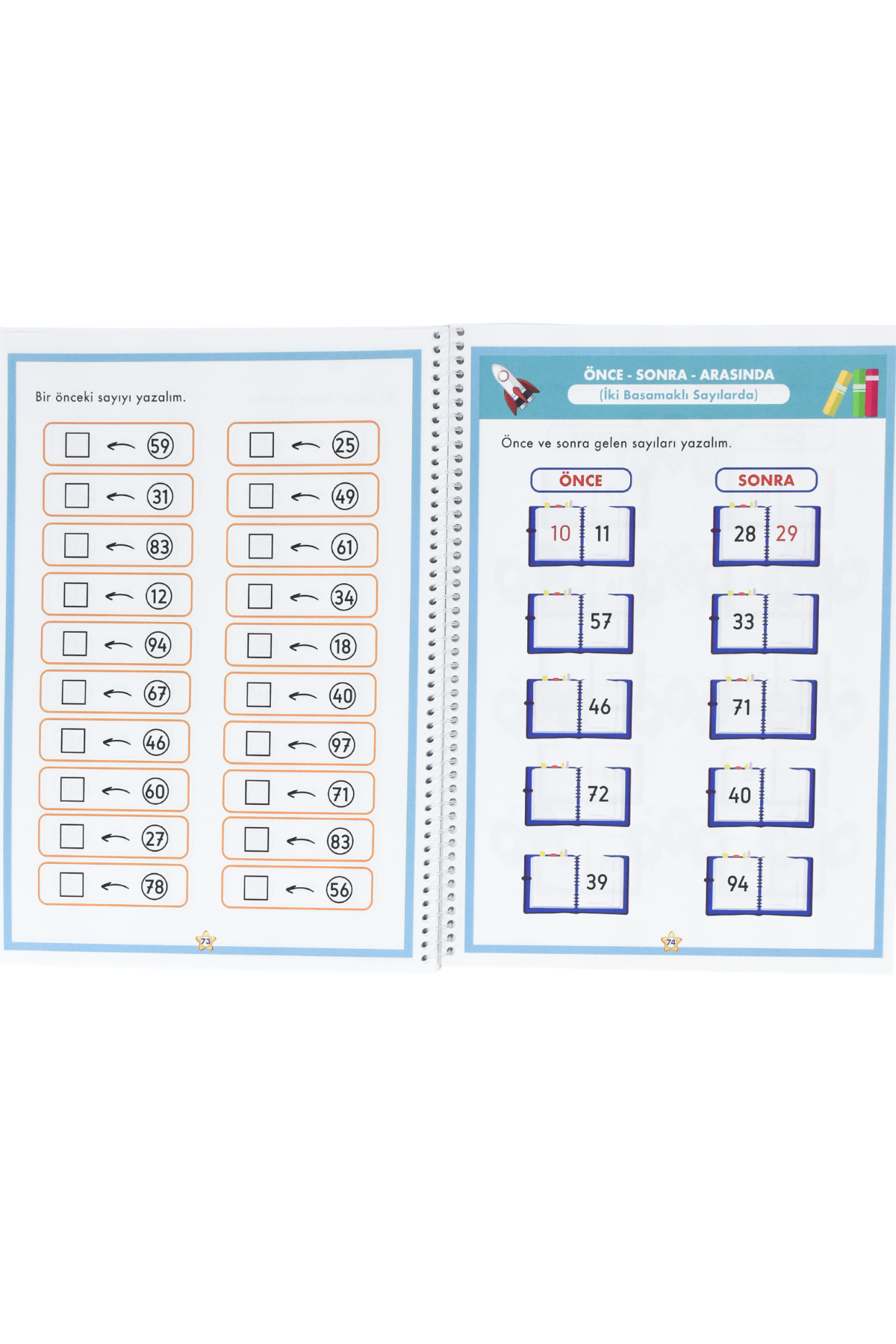 Büyük Küçük Sıra Bildiren Önce Sonra Arasında Sayılar Matematik Evreni Serisi