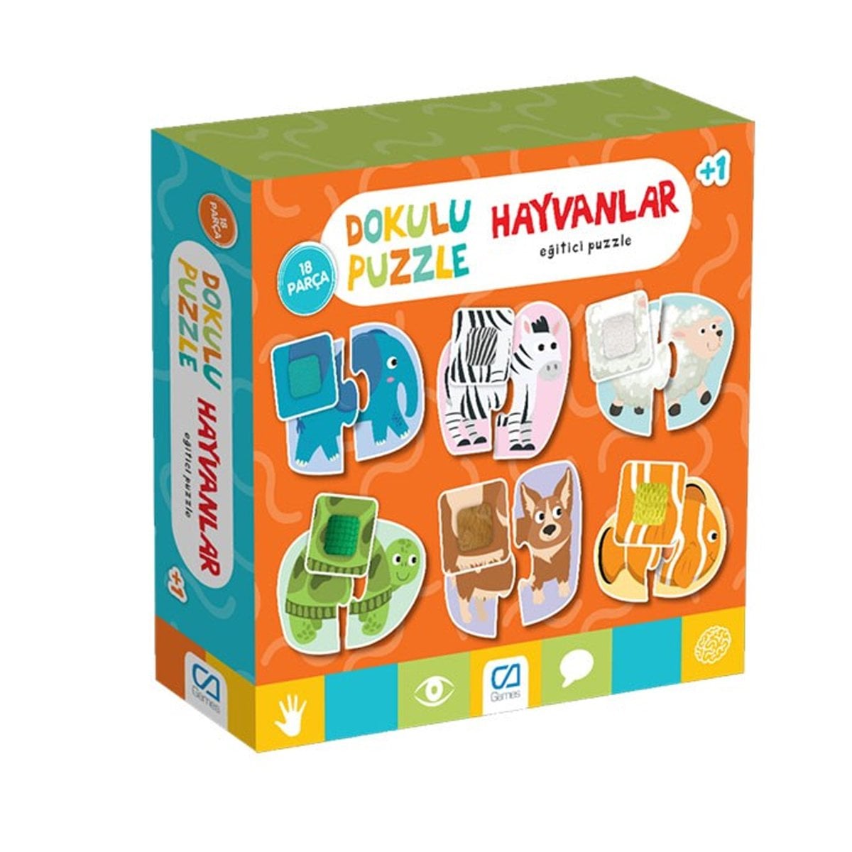 CA Games Dokulu Puzzle - Hayvanlar: Dokun, Hisset ve Keşfet!