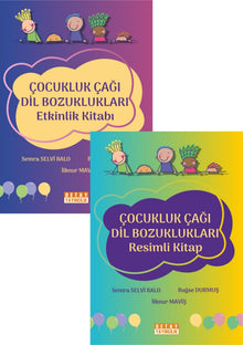 Çocukluk Çağı Dil Bozuklukları: Resimli Kitap & Etkinlik Kitabı (2’li Set)