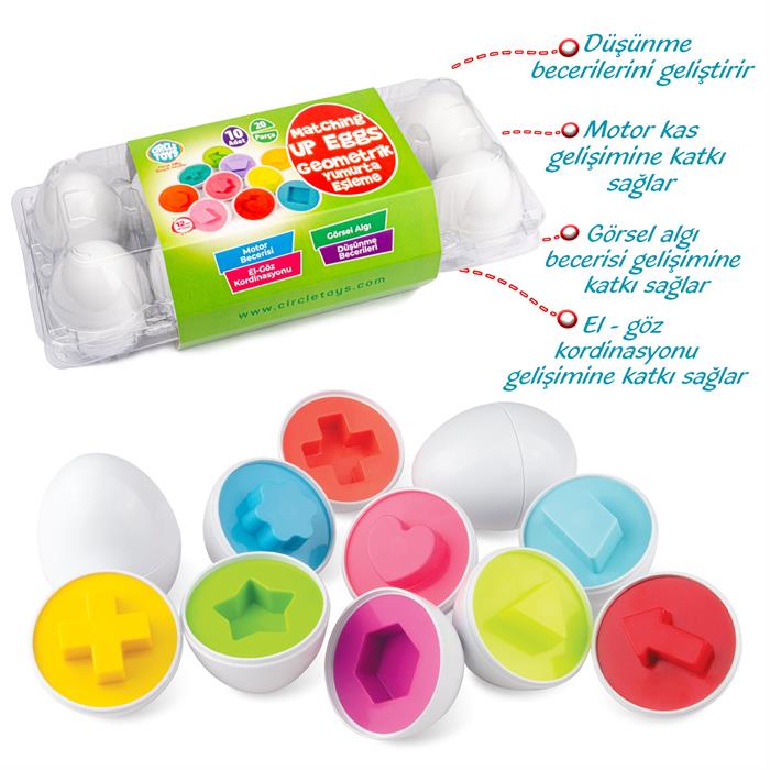 Gemometrik Yumurta Eşleme 10 Adet