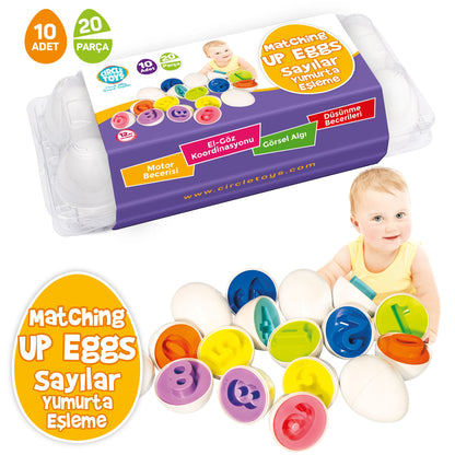Circle Toys Sayılar Yumurta Eşleme Oyunu 10’lu