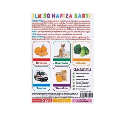 İLK 50 HAFIZA KARTLARI (MEMORY GAME )