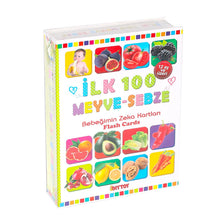 FLASH CARD İLK 100 MEYVELER EĞİTİCİ KARTLAR