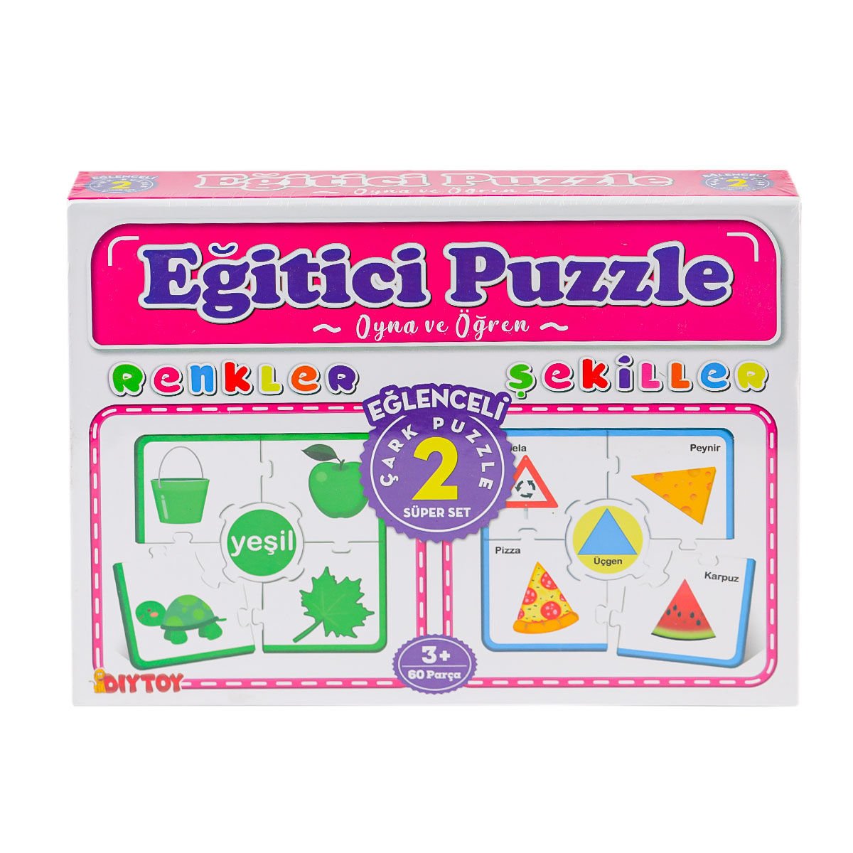 Çark Puzzle Renkler Şekiller