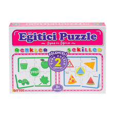 Çark Puzzle Renkler Şekiller