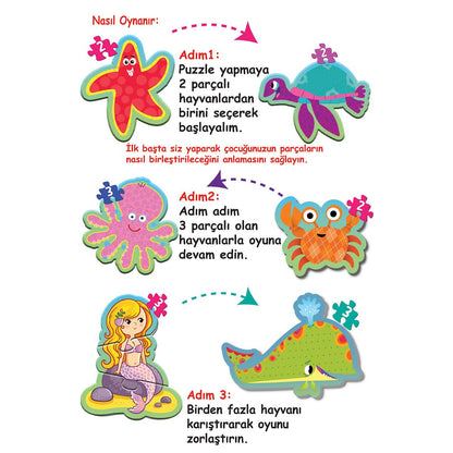 BABY PUZZLE BENİM İLK PUZZLEM DENİZ CANLILARI