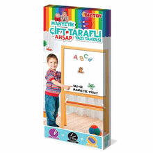 AYAKLI ÇİFT TARAFLI MANYETİK AHŞAP YAZI TAHTASI