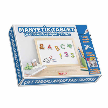 AHŞAP TABLET YAZI TAHTASI 62 PARÇA KÜÇÜK BOY