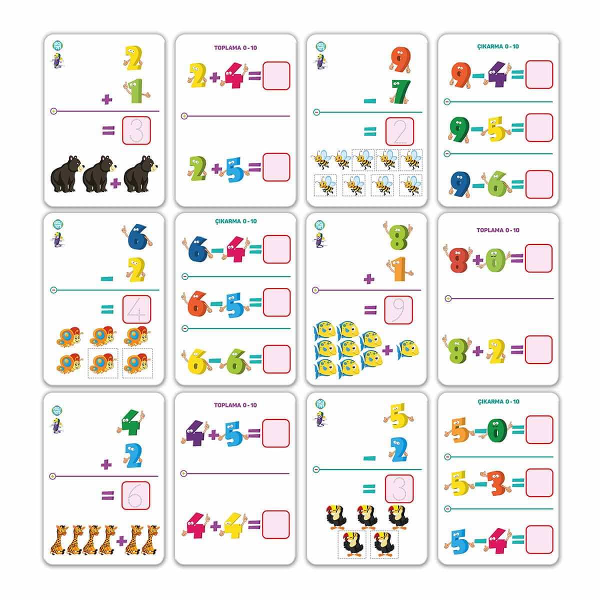 Circle Toys Sayılar Yaz Sil Aktivite Kartları