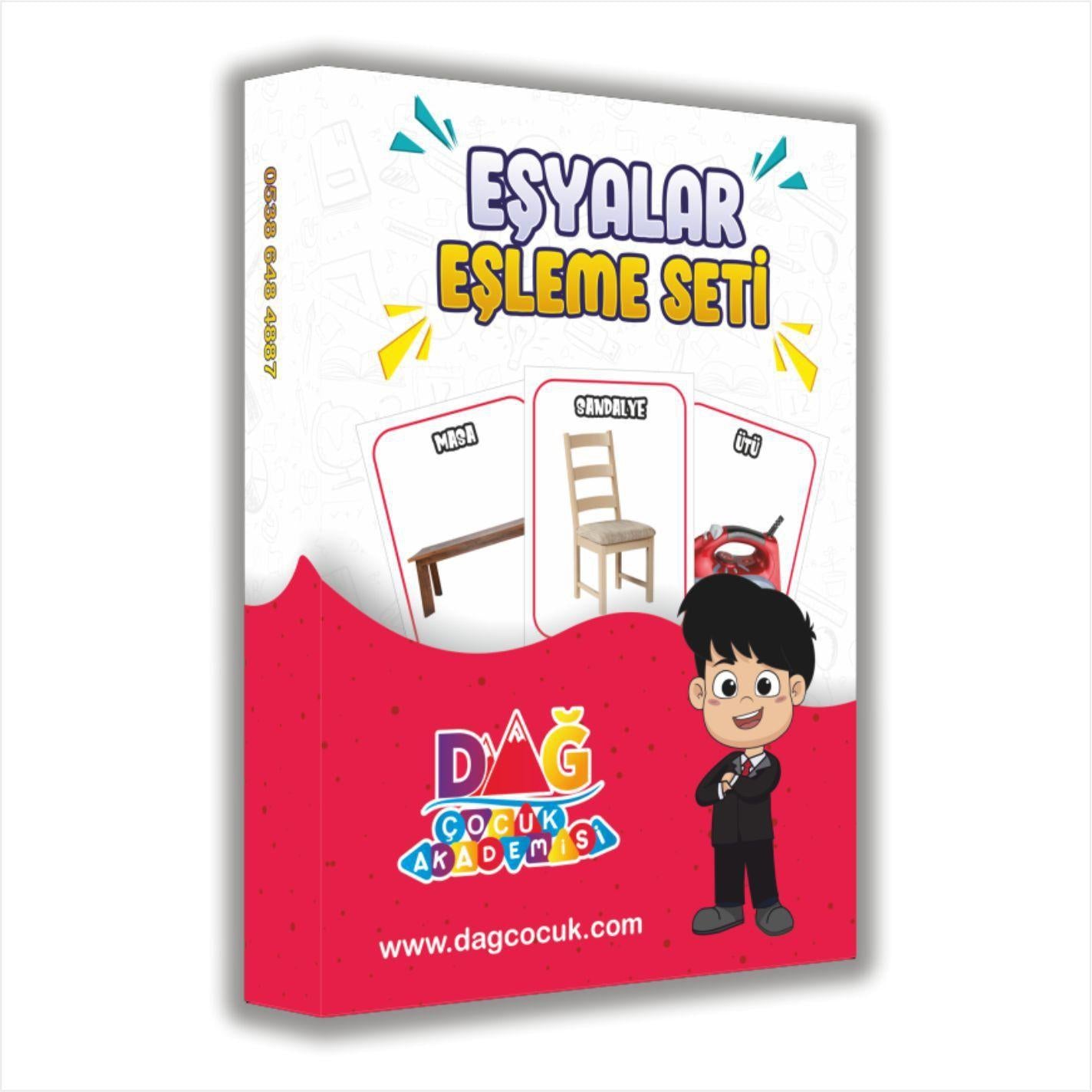 Eşyalar Eşleme Seti (20 Kart) - Erken Dönem Çevre Farkındalığı ve Görsel Dikkat Materyali