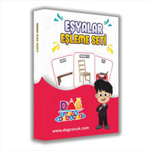 Eşyalar Eşleme Seti (20 Kart) - Erken Dönem Çevre Farkındalığı ve Görsel Dikkat Materyali
