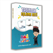 Taşıtlar Eşleme Seti - Erken Dönem Ulaşım Araçları, Kategorizasyon ve Görsel Dikkat Materyali