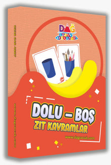 Dolu Boş Zıt Kavramlar (20 Kart) - Erken Dönem Hacim ve Zıtlık Algısı Seti