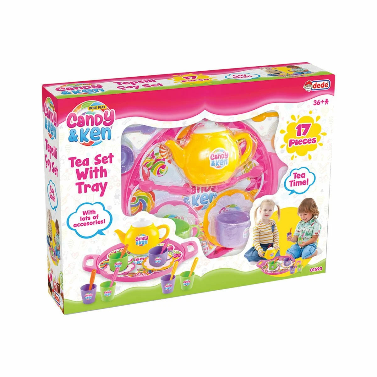 Candy Tepsili Çay Seti – En Tatlı Sohbetlerin Eşlikçisi!