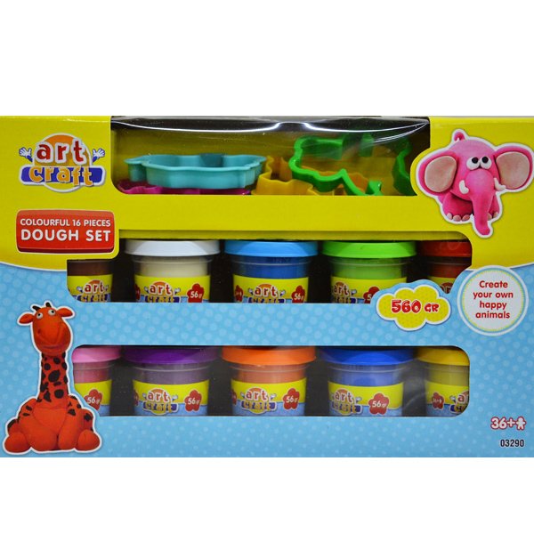 Art Craft Rengarenk Hamur Seti (560 gr): Renklerle Duyusal Terapi Deneyimi!