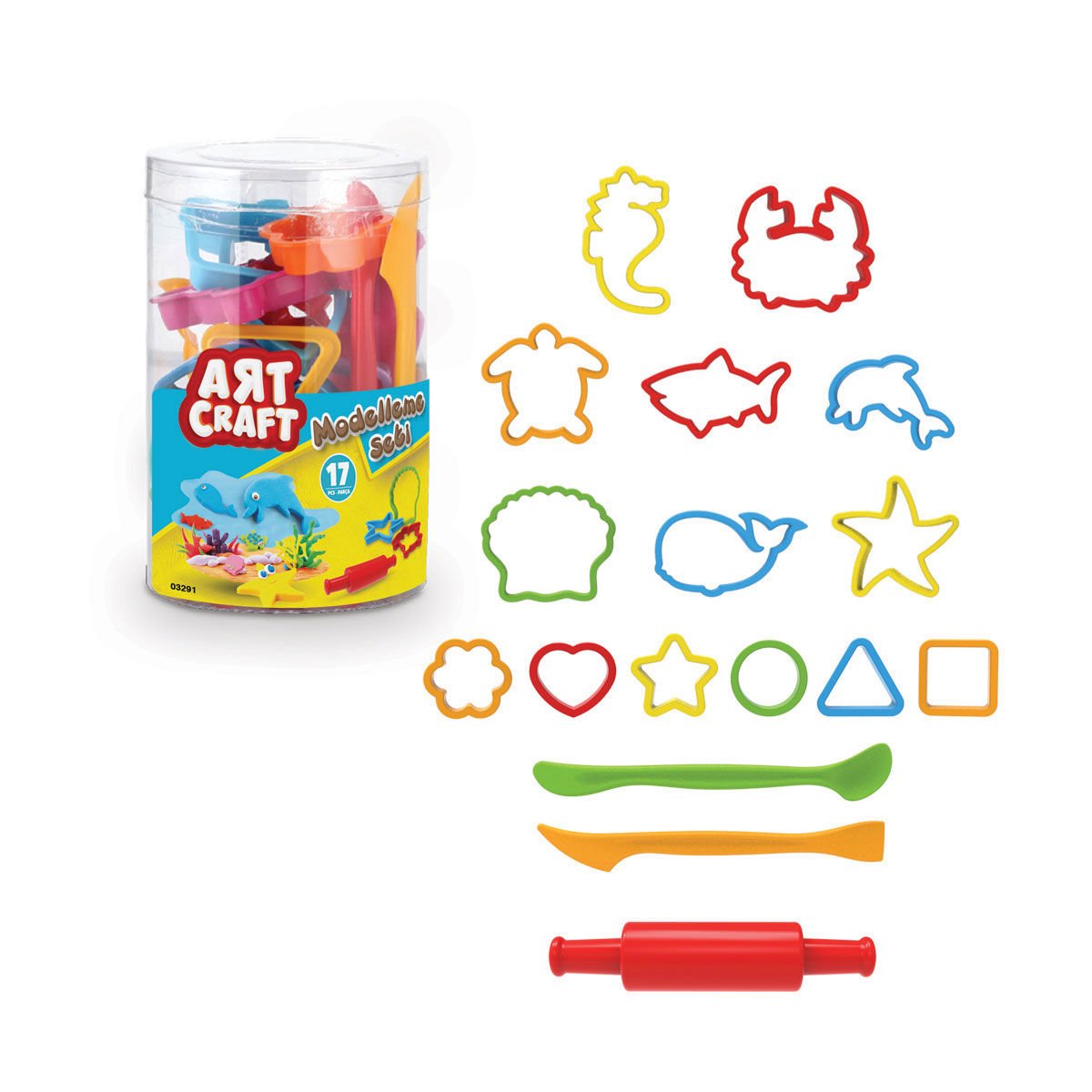 Art Craft 17 parça Modelleme Seti