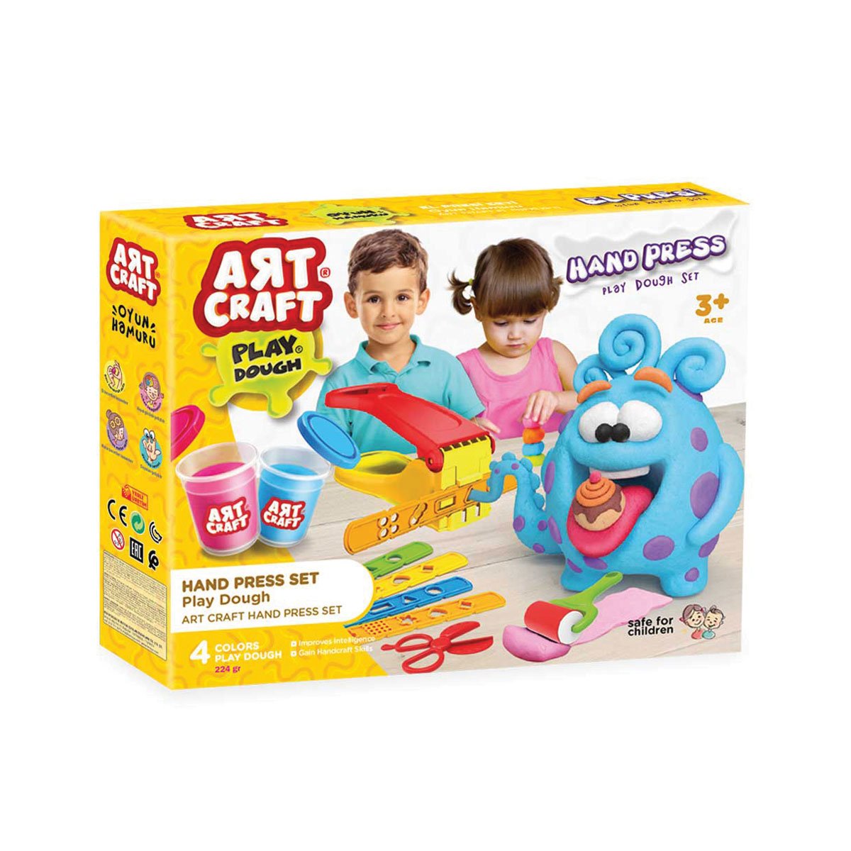 Art Craft El Presi Hamur Seti (224 gr) – Şekillerin Gücü Senin Ellerinde!