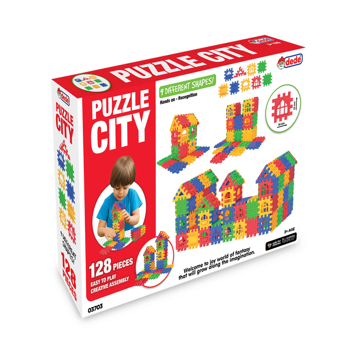 Puzzle City (128 Parça) – Kendi Şehrini Tasarla, Sınırları Zorla!