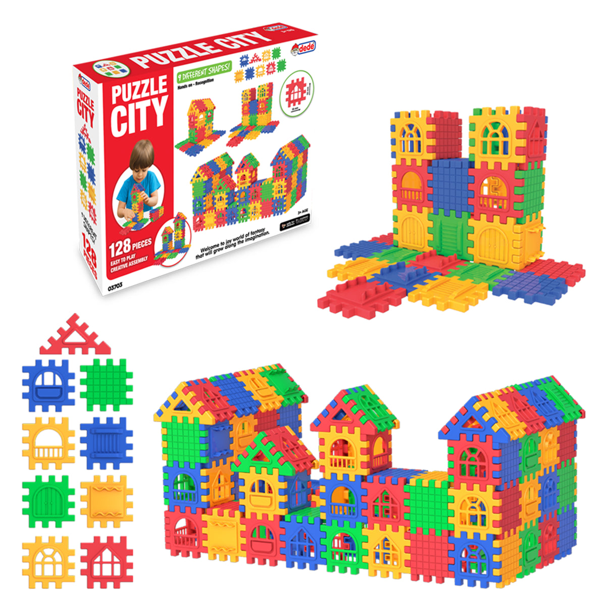Puzzle City (128 Parça) – Kendi Şehrini Tasarla, Sınırları Zorla!
