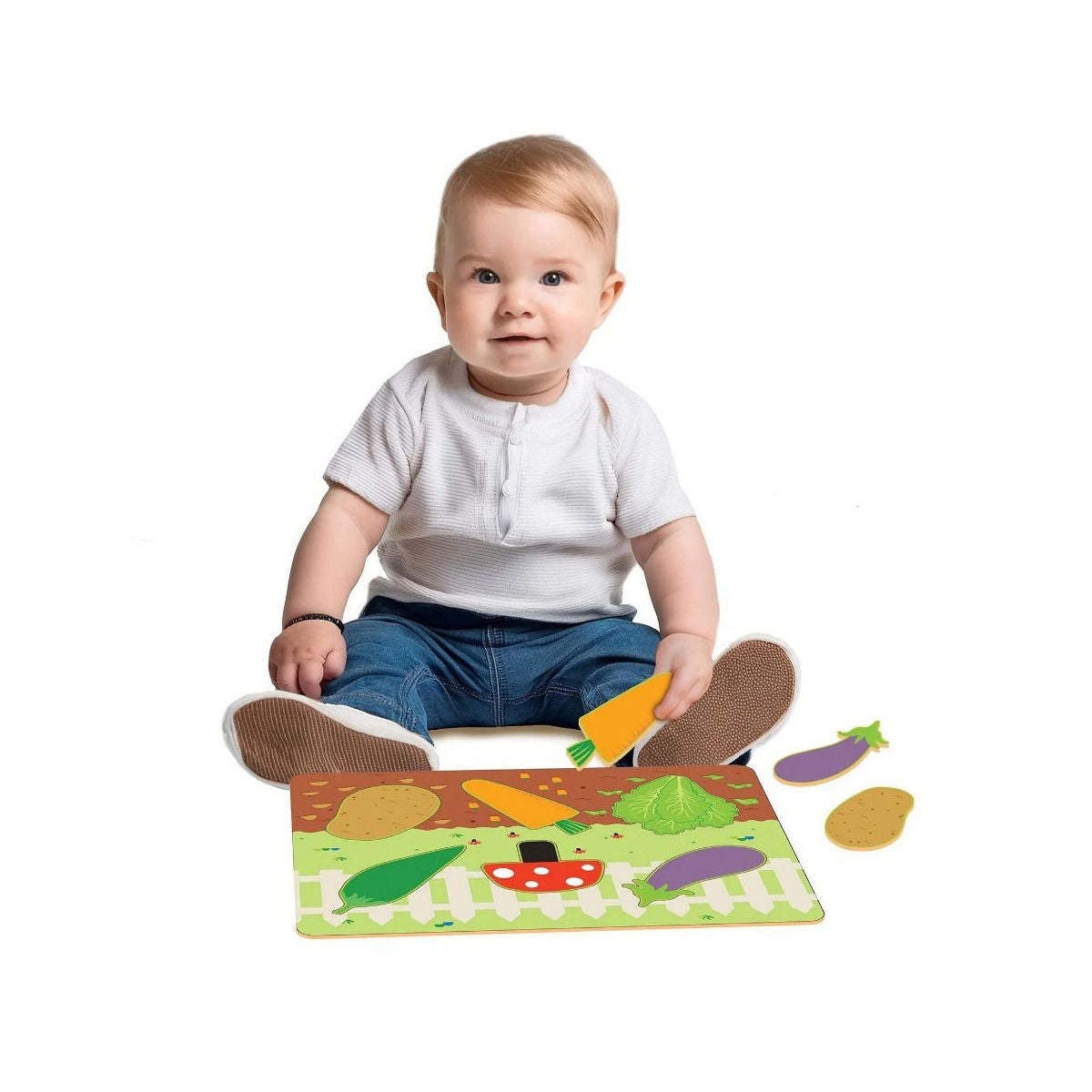 Fisher Price Tak Çıkar Puzzle Meyve Sebze