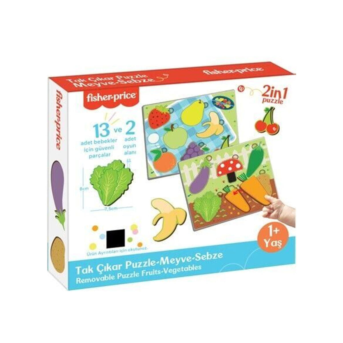 Fisher Price Tak Çıkar Puzzle Meyve Sebze