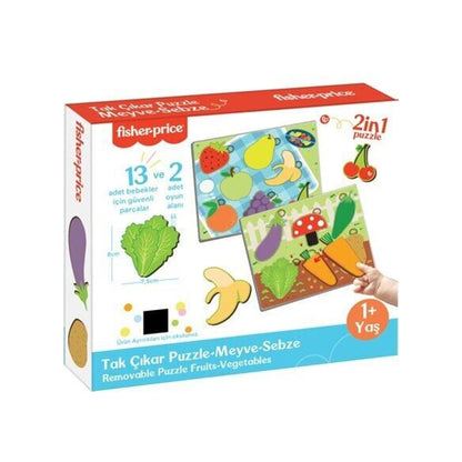 Fisher Price Tak Çıkar Puzzle Meyve Sebze