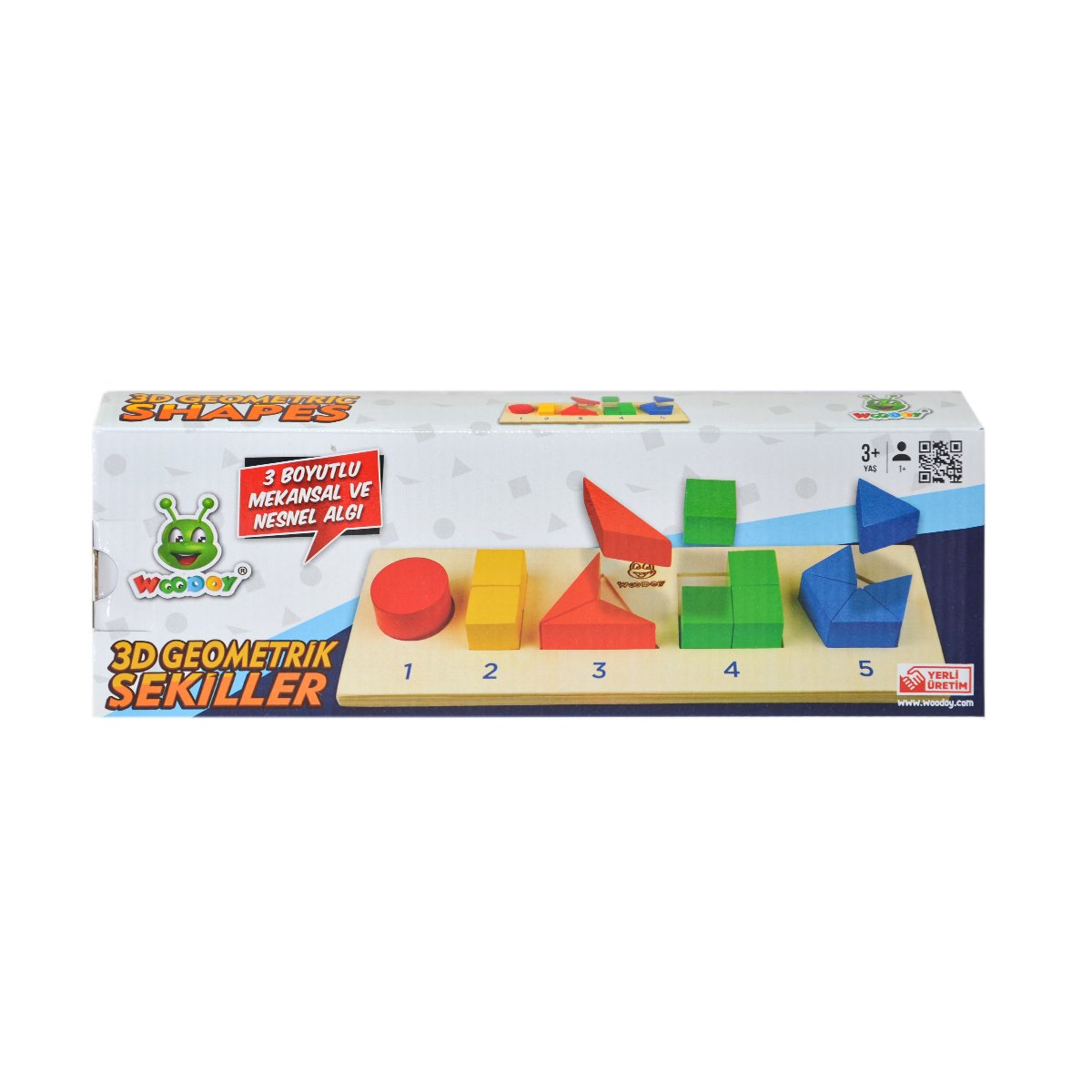 Woodoy 3D Yapboz Geometrik Şekiller Bultak: Üç Boyutlu Keşif ve Mekansal Zeka