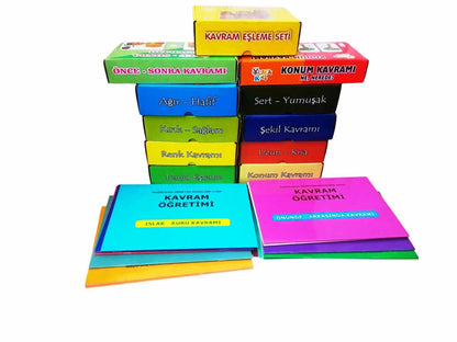 Kavram Öğretim Seti (Gerçek Nesneler ve Kartlar)