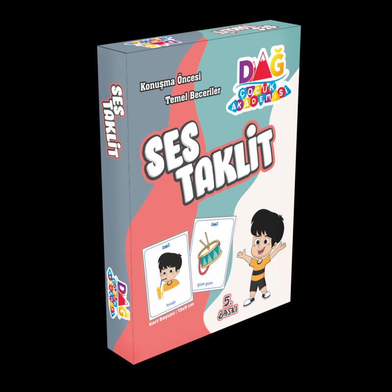 Ses Taklit Kartları (9 x 13 cm Büyük Boy) - Erken Dönem Konuşma ve Ses Farkındalığı Seti