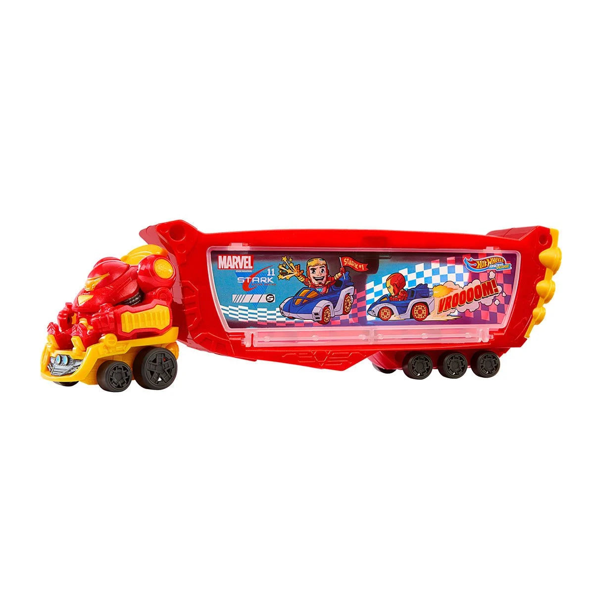 Hot Wheels RacerVerse Hulkbuster Tır - Kahramanların Taşıyıcısı ve Depolama Ünites