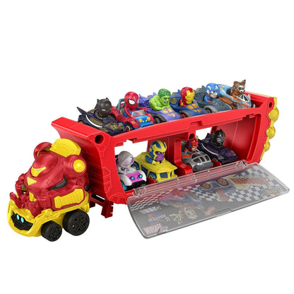 Hot Wheels RacerVerse Hulkbuster Tır - Kahramanların Taşıyıcısı ve Depolama Ünites