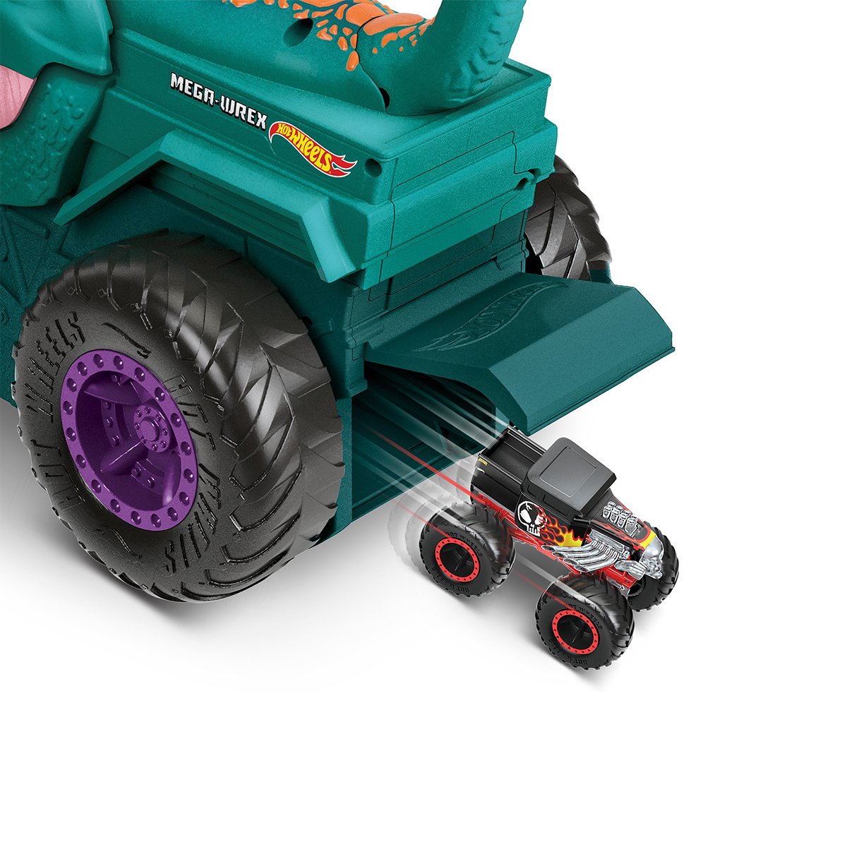 Monster Trucks Araba Yiyen Mega Wrex - Işıklı, Sesli ve İnteraktif Oyun Deneyimi