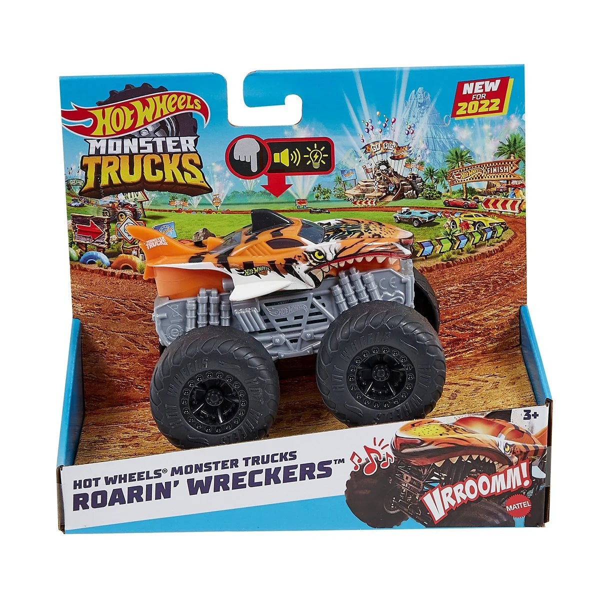 Hot Wheels Monster Trucks 1:43 Kükreyen Arabalar - Işıklı, Müzikli ve Aksiyon Dolu Deneyim