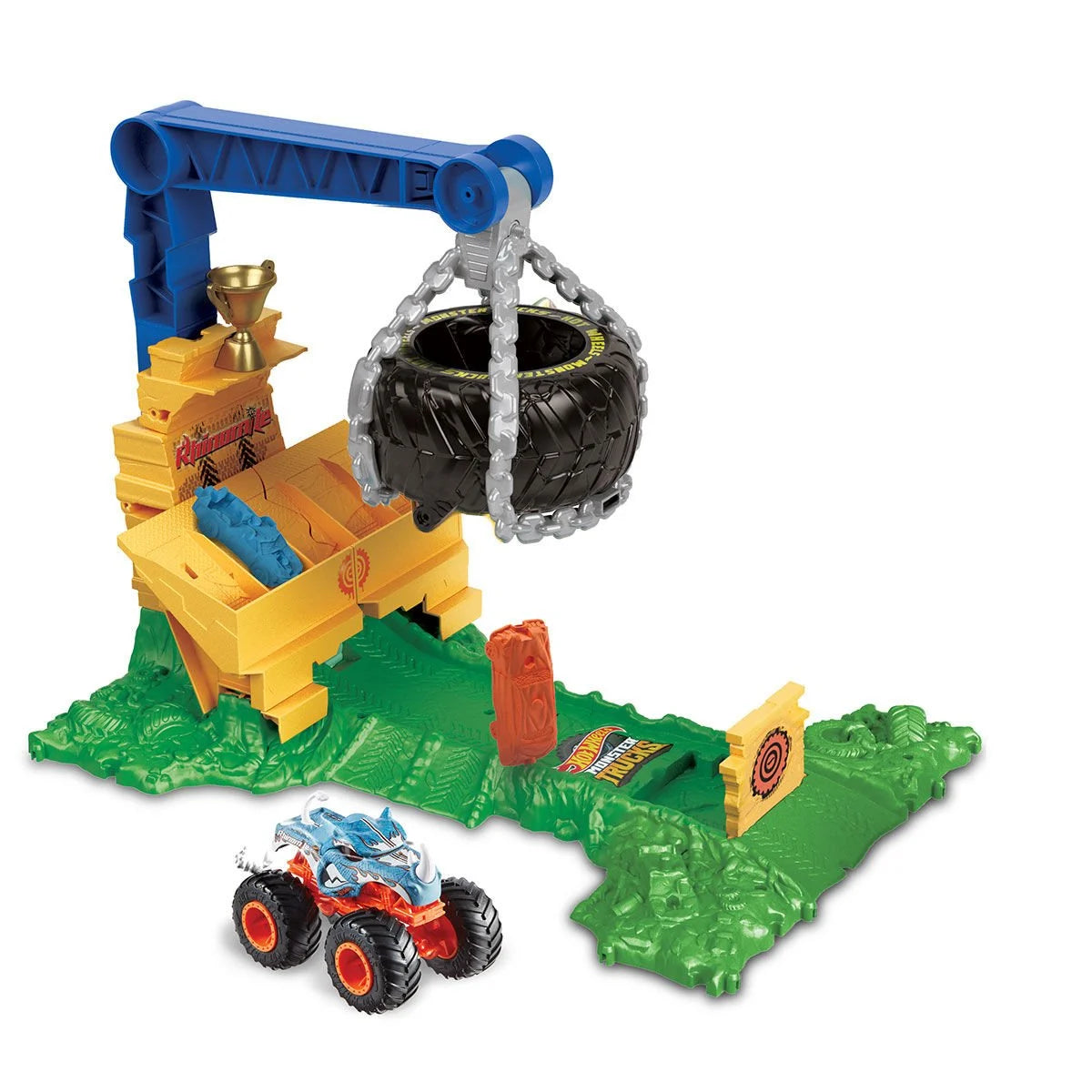 Monster Trucks Arenada Rhinomite Mücadelesi - Zamanlama ve Refleks Geliştirici Oyun Seti