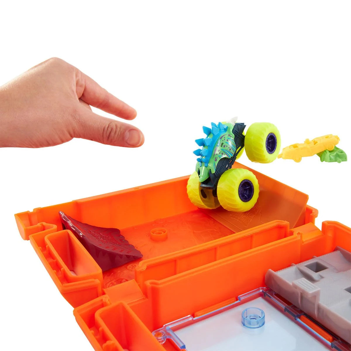 Monster Trucks Fuel N' Go Motosaurus - Taşınabilir Macera ve Akrobasi Seti
