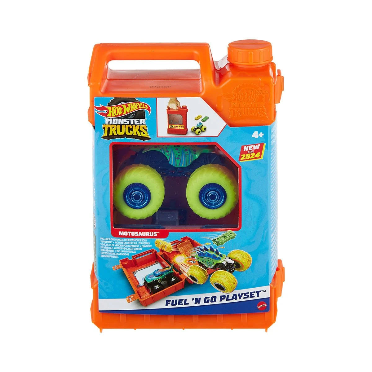 Monster Trucks Fuel N' Go Motosaurus - Taşınabilir Macera ve Akrobasi Seti