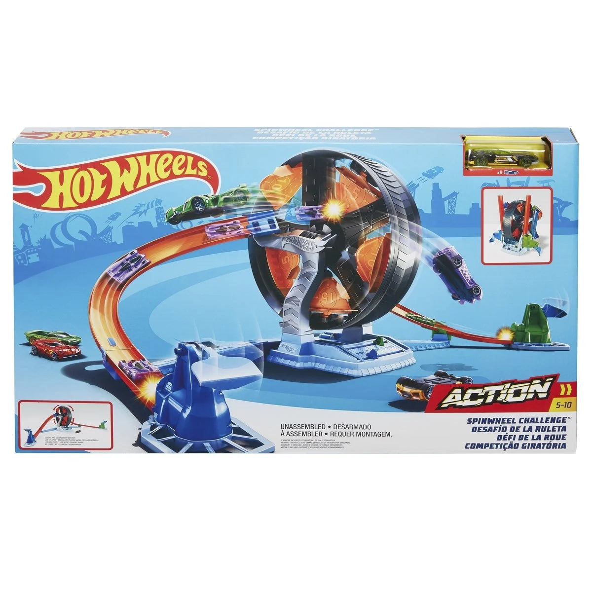 Hot Wheels Dönen Tekerlek Macerası Yarış Seti - Yüksek Performanslı Skor Mücadelesi