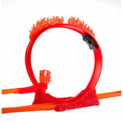 Hot Wheels Track Builder Alev Temalı Akrobasi Seti - Yaratıcı İnşa ve Ateşli Maceralar