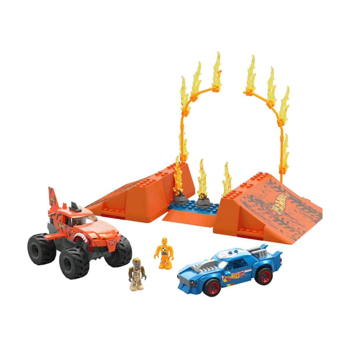 MEGA™ Hot Wheels® Smash n Crash Tiger Shark Çarpışma Seti - İnşa Et, Fırlat ve Parçala!