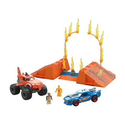 MEGA™ Hot Wheels® Smash n Crash Tiger Shark Çarpışma Seti - İnşa Et, Fırlat ve Parçala!