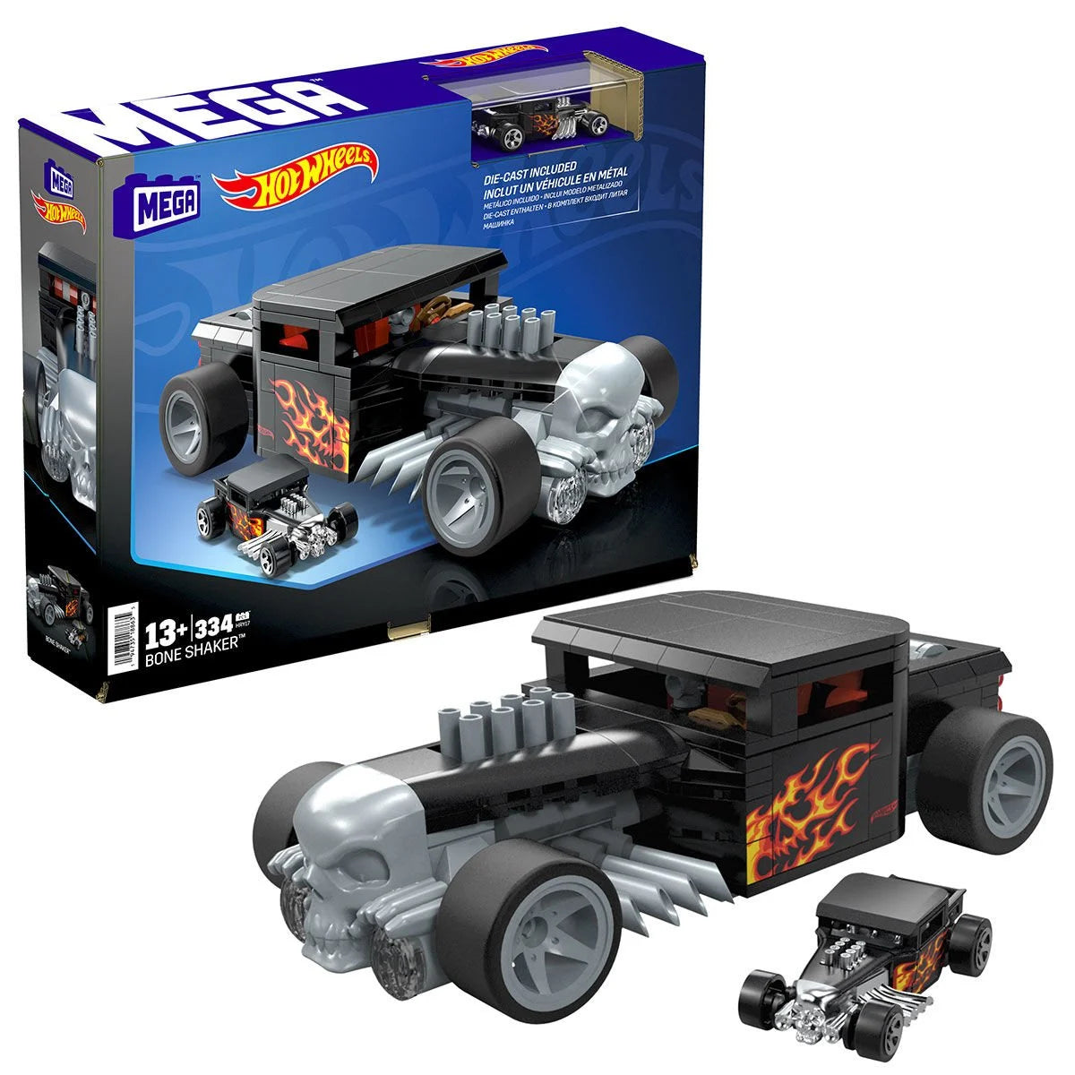 MEGA Hot Wheels Bone Shaker (334 Parça) - Efsanevi Tasarım ve Üstün El Becerisi