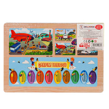Ahşap Eğitici Puzzle Havaalanı