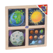 Ahşap Eğitici 4'lü Puzzle