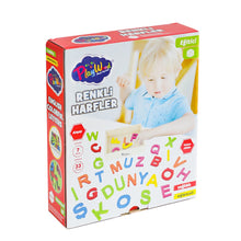 Ahşap Renkli Harfler 33 Parça