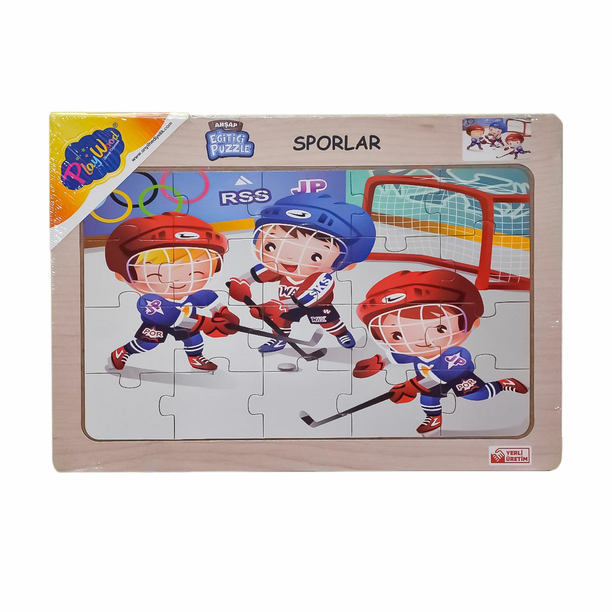Ahşap Eğitici Puzzle Sporlar