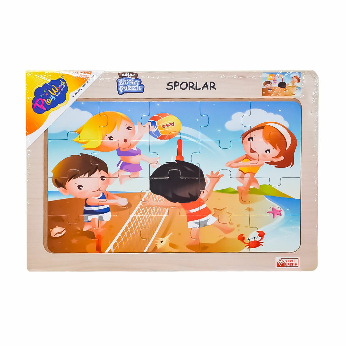Ahşap Eğitici Puzzle Sporlar