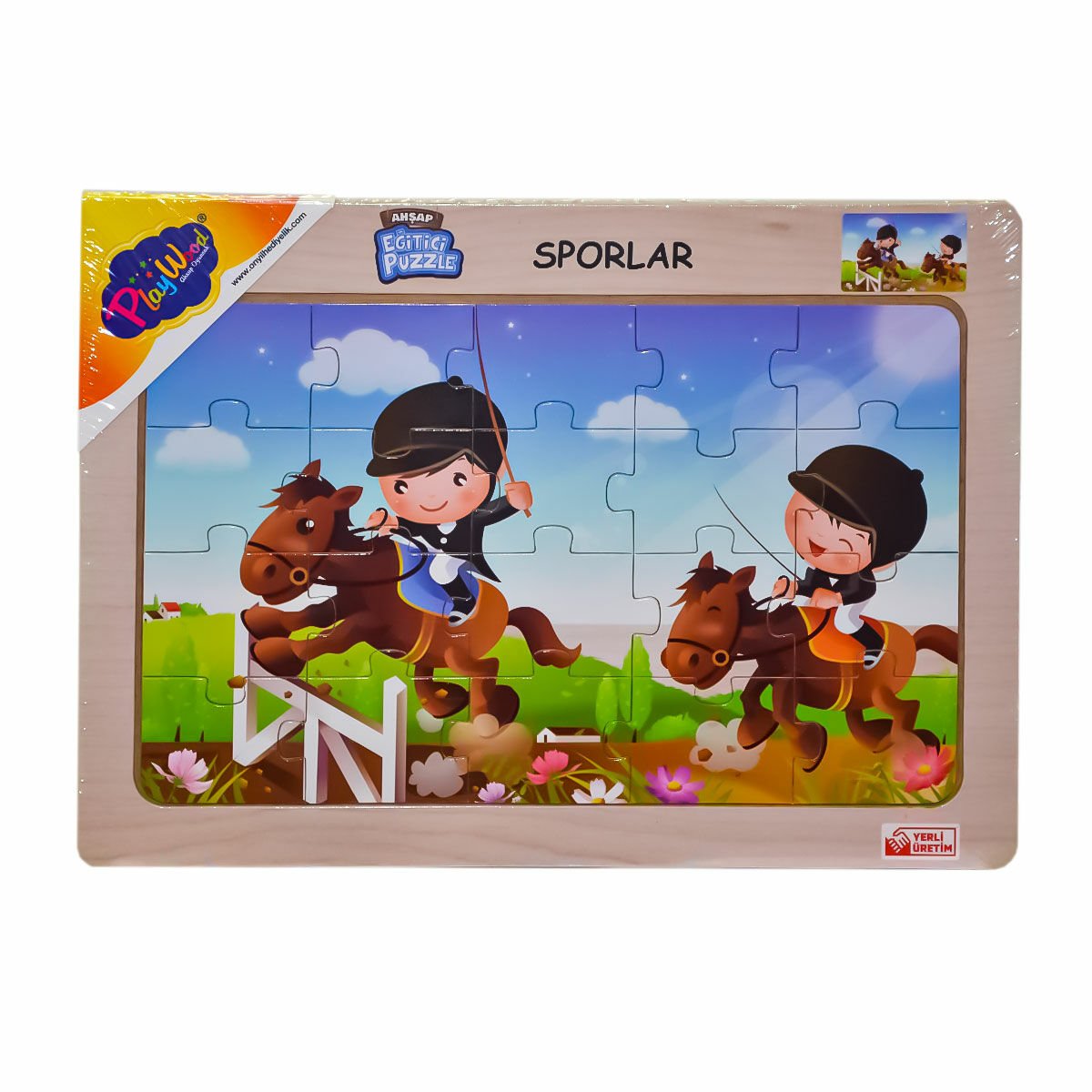 Ahşap Eğitici Puzzle Sporlar