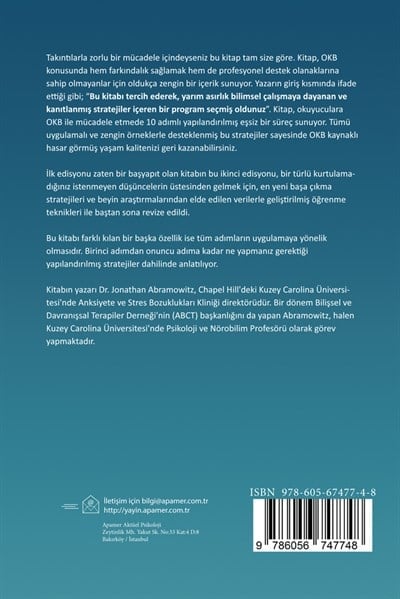 OKB'yi Yenmek - Takıntılarla Başa Çıkmak İçin 10 Adımlı Çalışma Kitabı